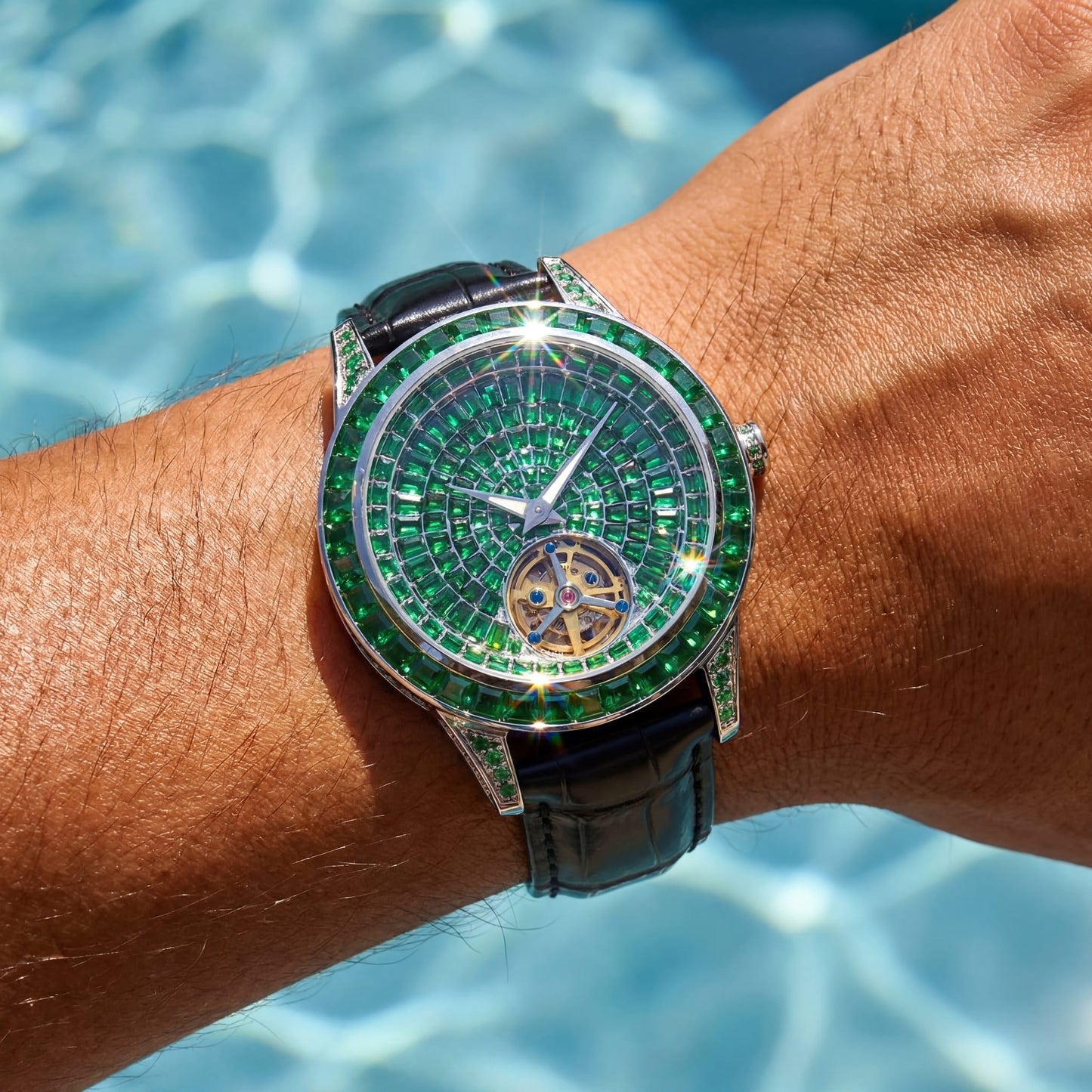 ICED OUT AUTOMATIK "FACE" UHR - ICERAIN JEWELRY