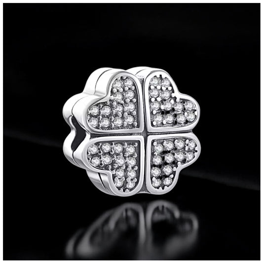 ICED OUT 925S SILVER "CLOVER" CHARM - ICERAIN JEWELRY