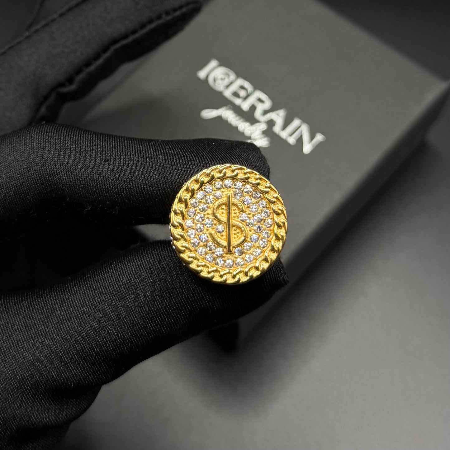 ICED OUT "DOLLAR" RING - ICERAIN JEWELRY