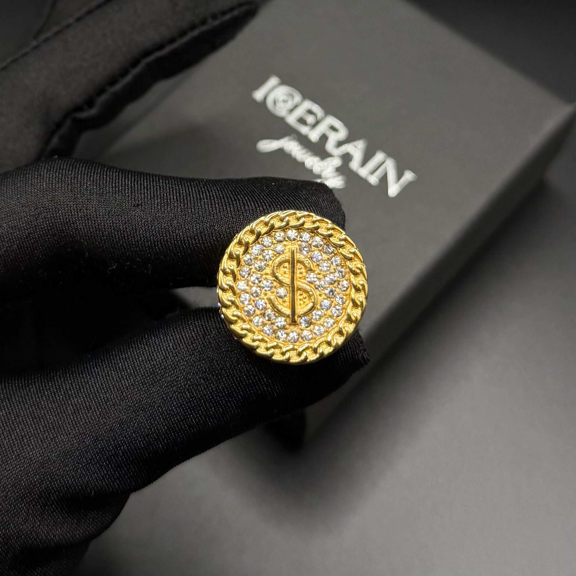 ICED OUT "DOLLAR" RING - ICERAIN JEWELRY