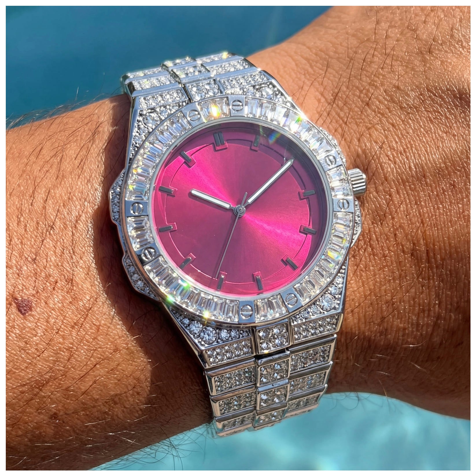 ICED OUT "FASHIONARY" UHR - ICERAIN JEWELRY
