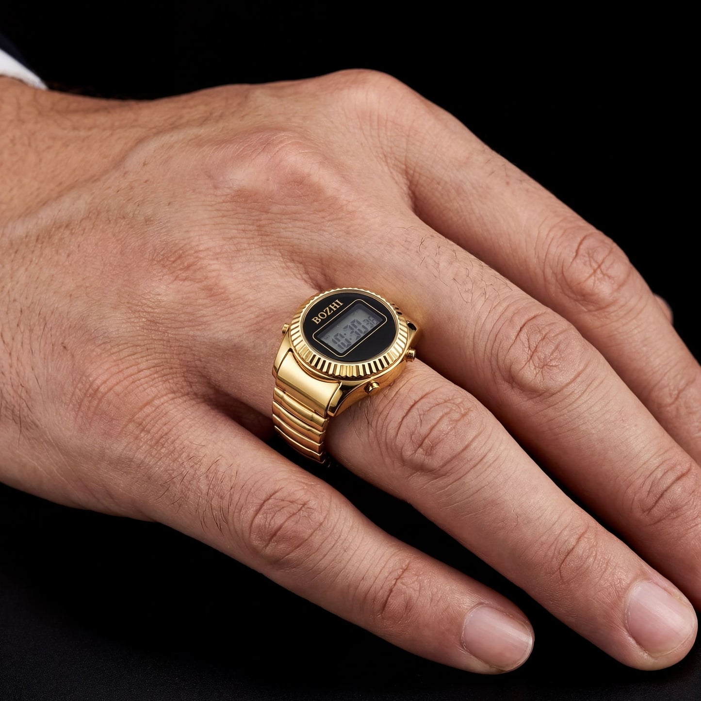 EDELSTAHL "OROLOGIO" RING - ICERAIN JEWELRY