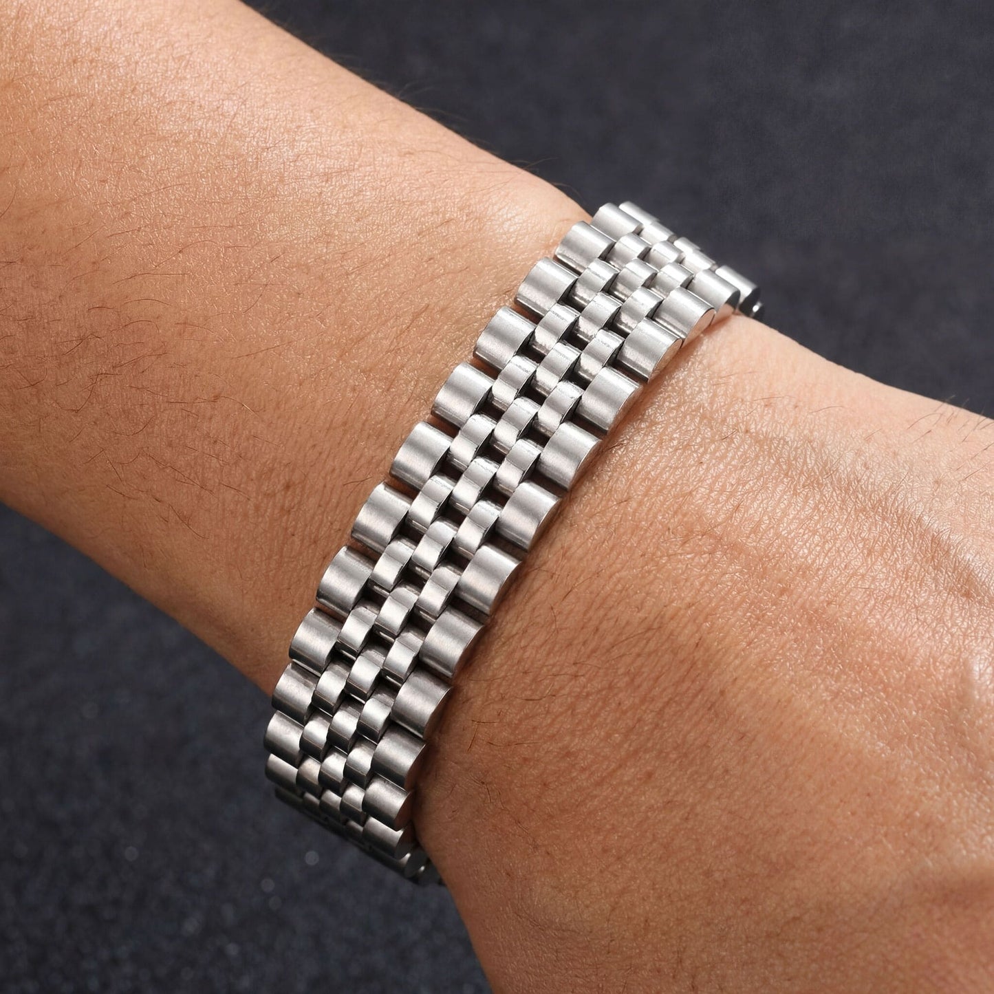 EDELSTAHL 15MM "JUBILEE" ARMBAND - ICERAIN JEWELRY