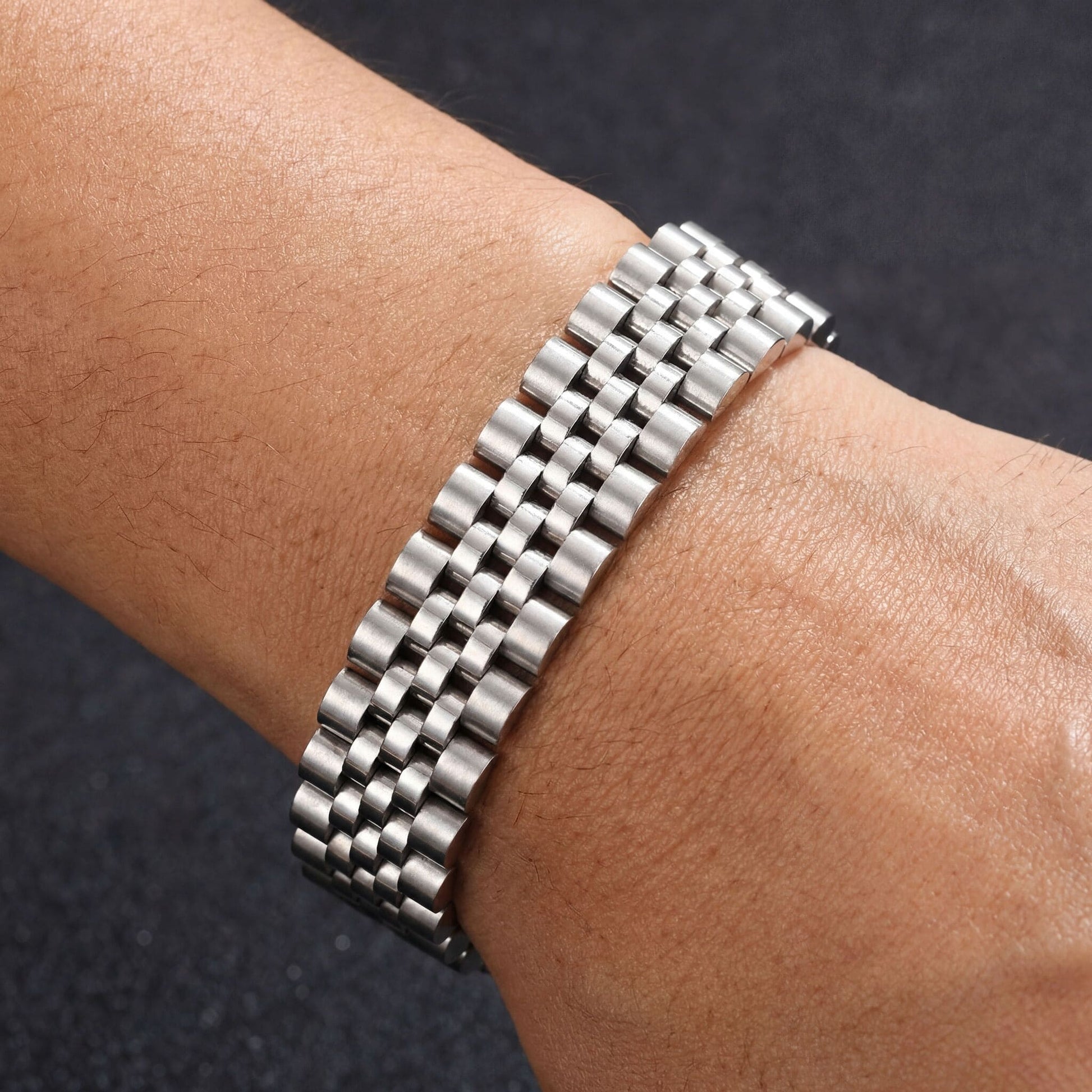 EDELSTAHL 15MM "JUBILEE" ARMBAND - ICERAIN JEWELRY