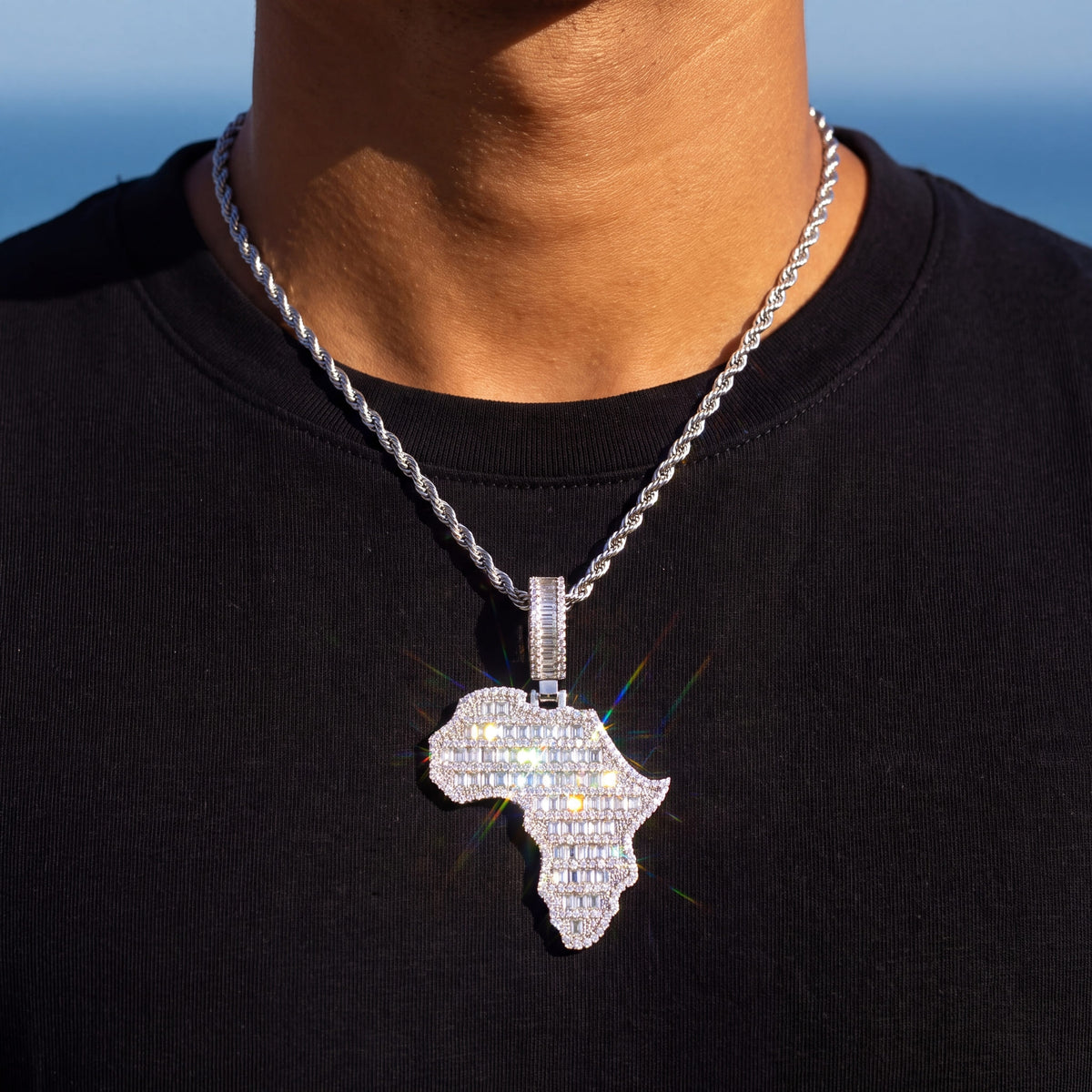 ICED OUT "AFRICA" LÄNDERKETTE - ICERAIN JEWELRY