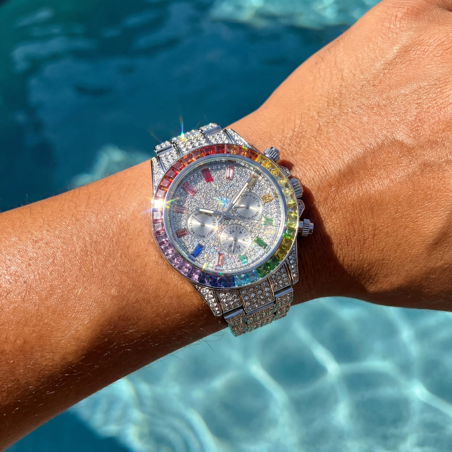 ICED OUT "SOLLINI" UHR - ICERAIN JEWELRY