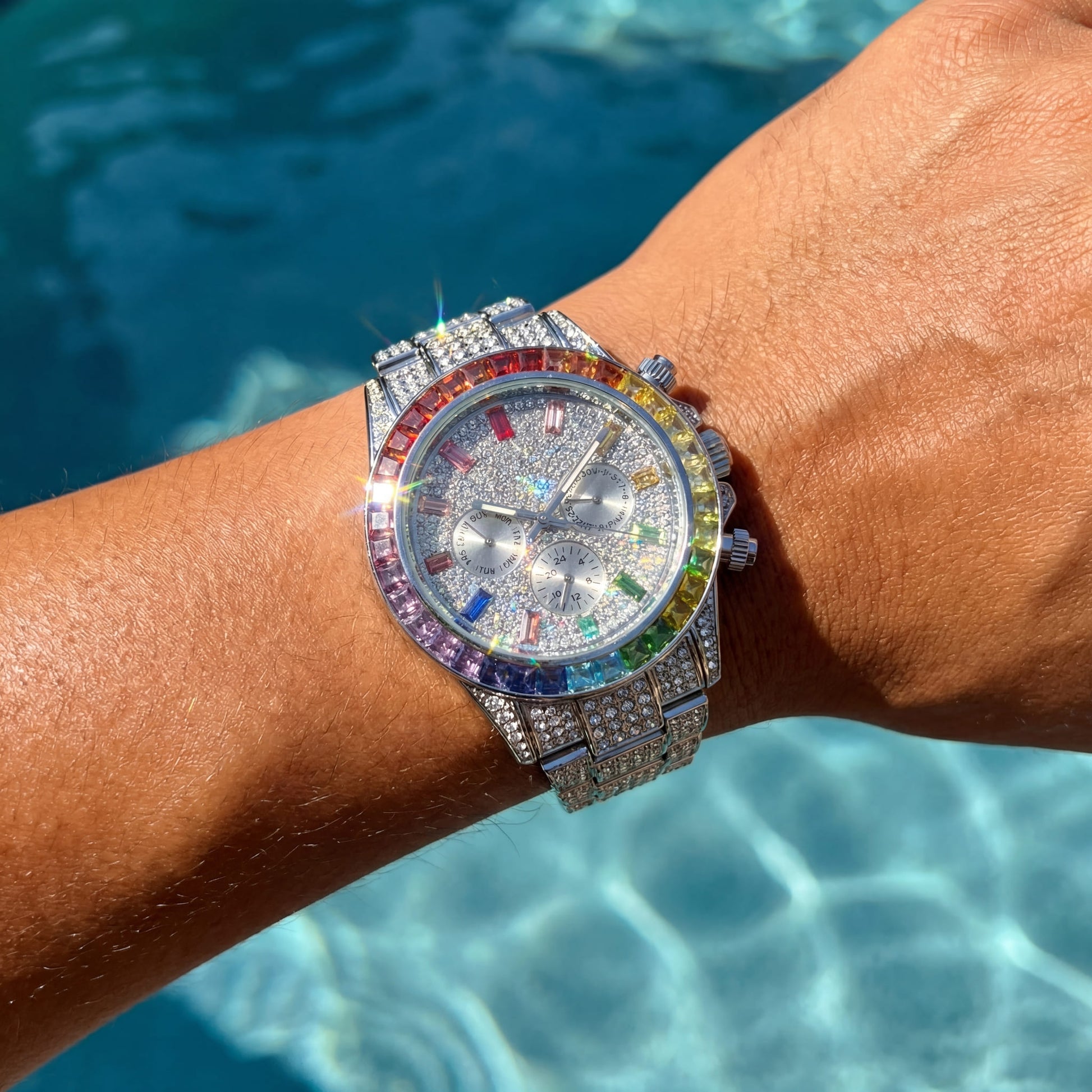 ICED OUT "SOLLINI" UHR - ICERAIN JEWELRY