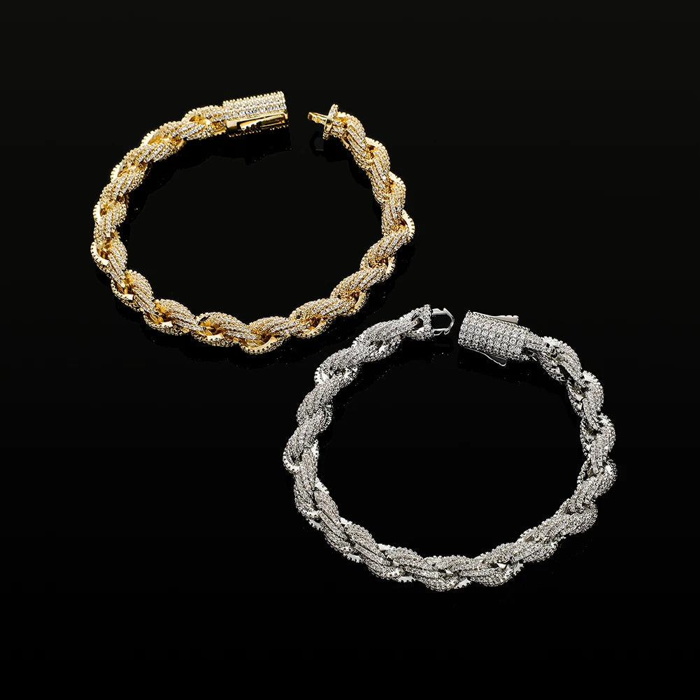 ICED OUT 8MM "GOLD ROPE" ARMBAND