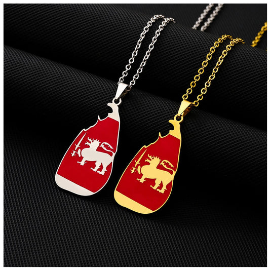 EDELSTAHL "SRI LANKA" LÄNDERKETTE - ICERAIN JEWELRY