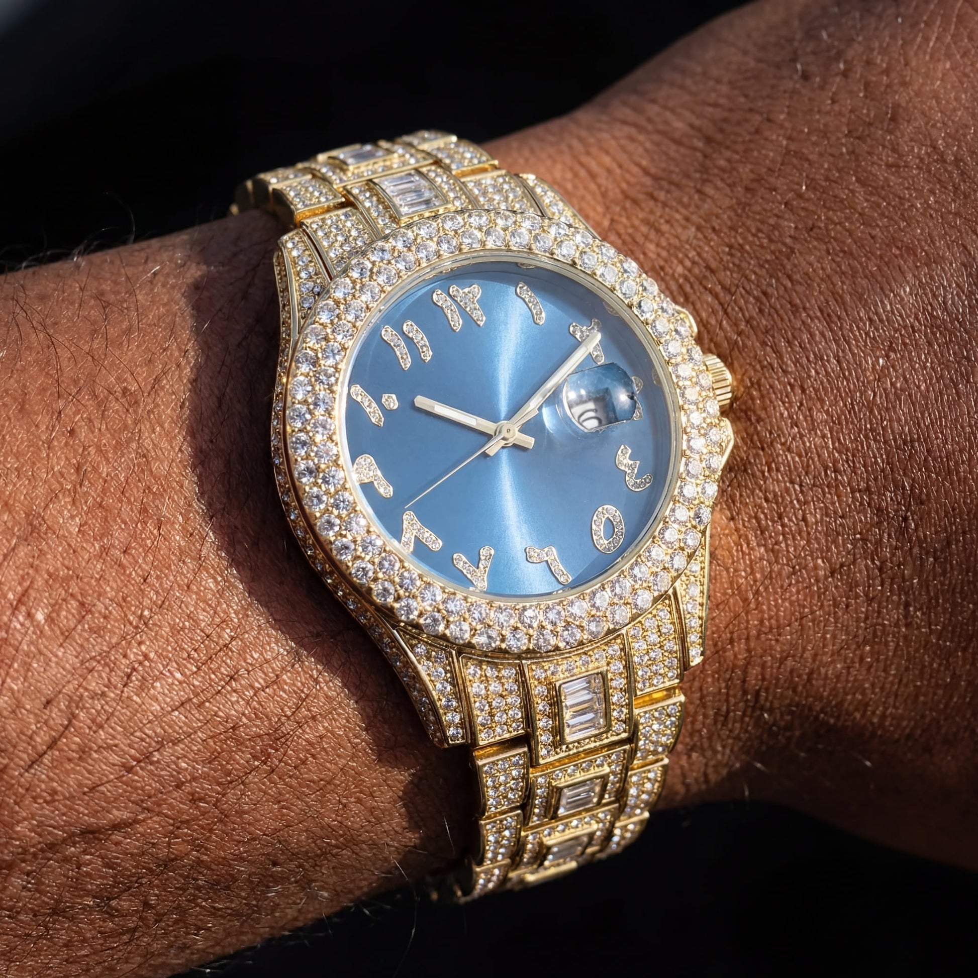 ICED OUT "ARABIC" UHR - ICERAIN JEWELRY