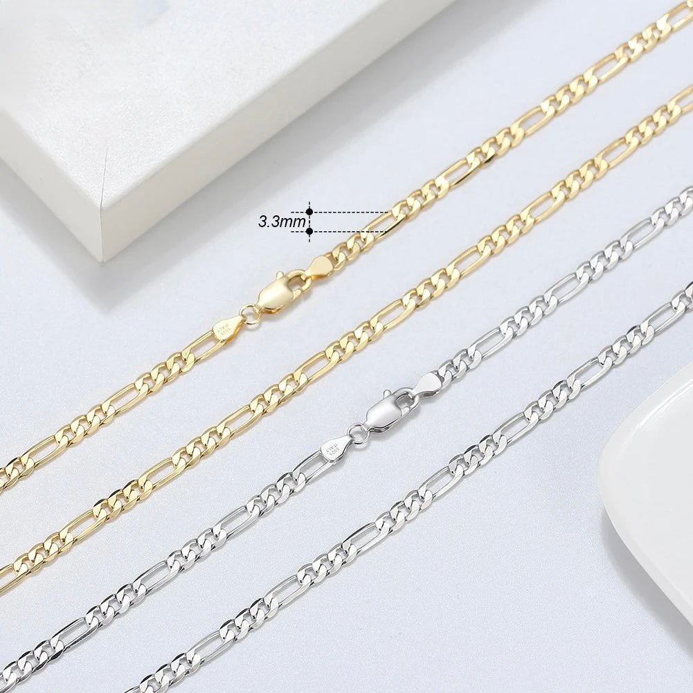 925S SILVER "FIGARO" KETTE [PREMIUM VERSION] - ICERAIN JEWELRY