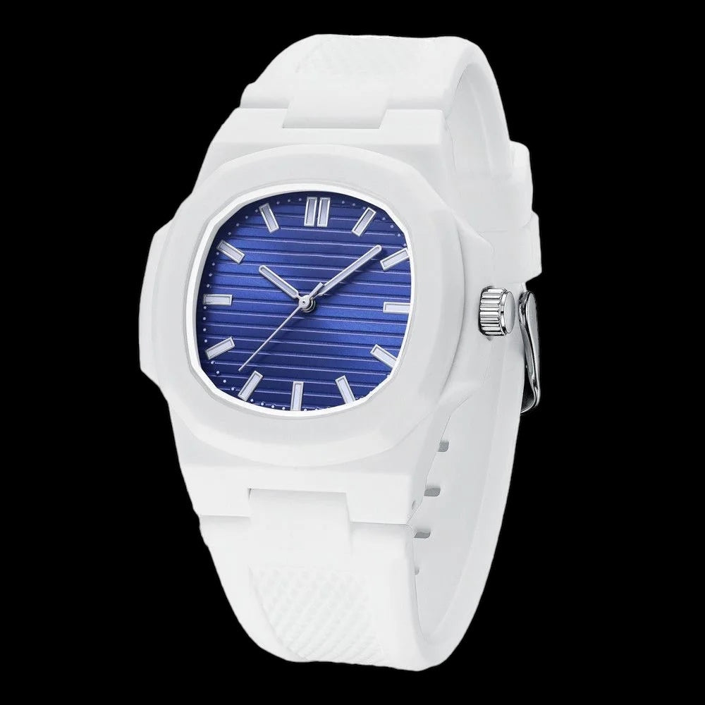 Luxus Designer Silikon "White Wrist" Uhr