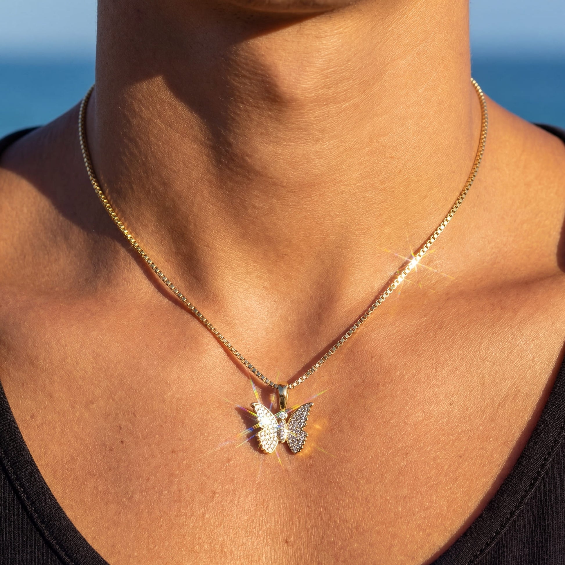ICED OUT "BUTTERFLY" KETTE - ICERAIN JEWELRY