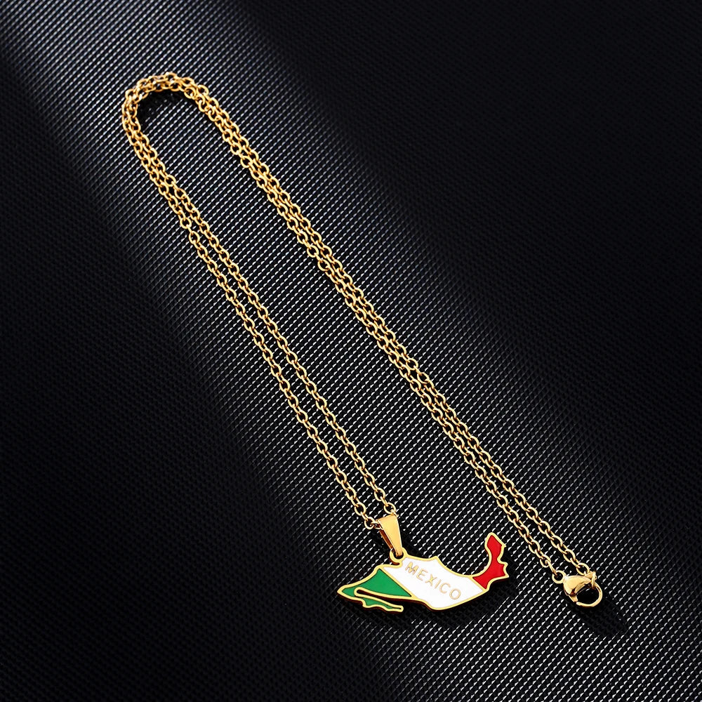 EDELSTAHL "MEXICO" LÄNDERKETTE - ICERAIN JEWELRY