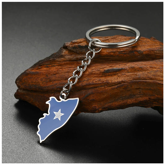 EDELSTAHL "SOMALIA" SCHLÜSSELANHÄNGER - ICERAIN JEWELRY