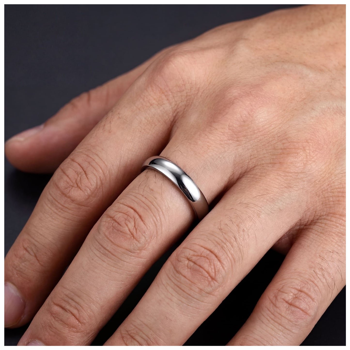 EDELSTAHL "PLAIN" RING - ICERAIN JEWELRY