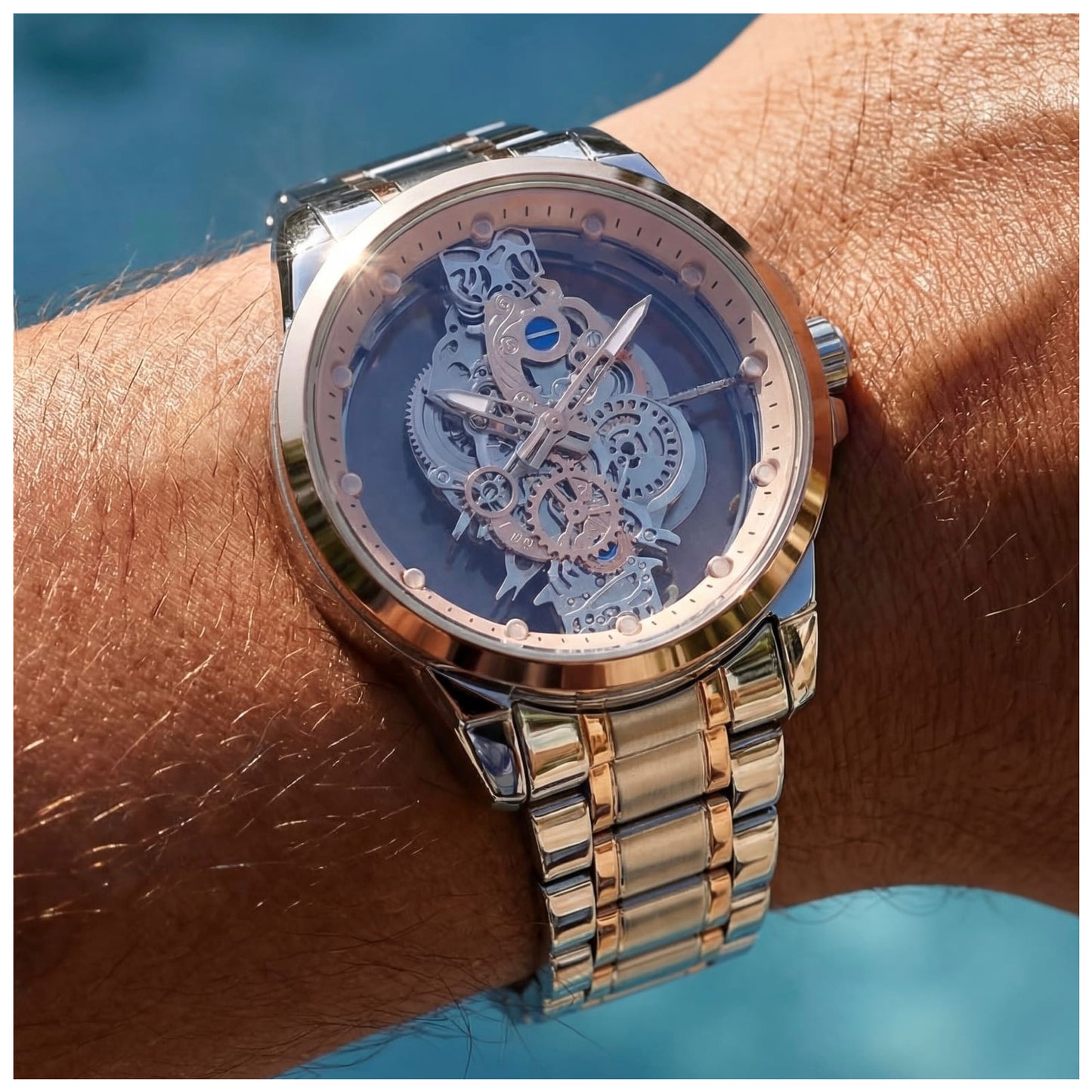 EDELSTAHL "TRASPARO" UHR - ICERAIN JEWELRY