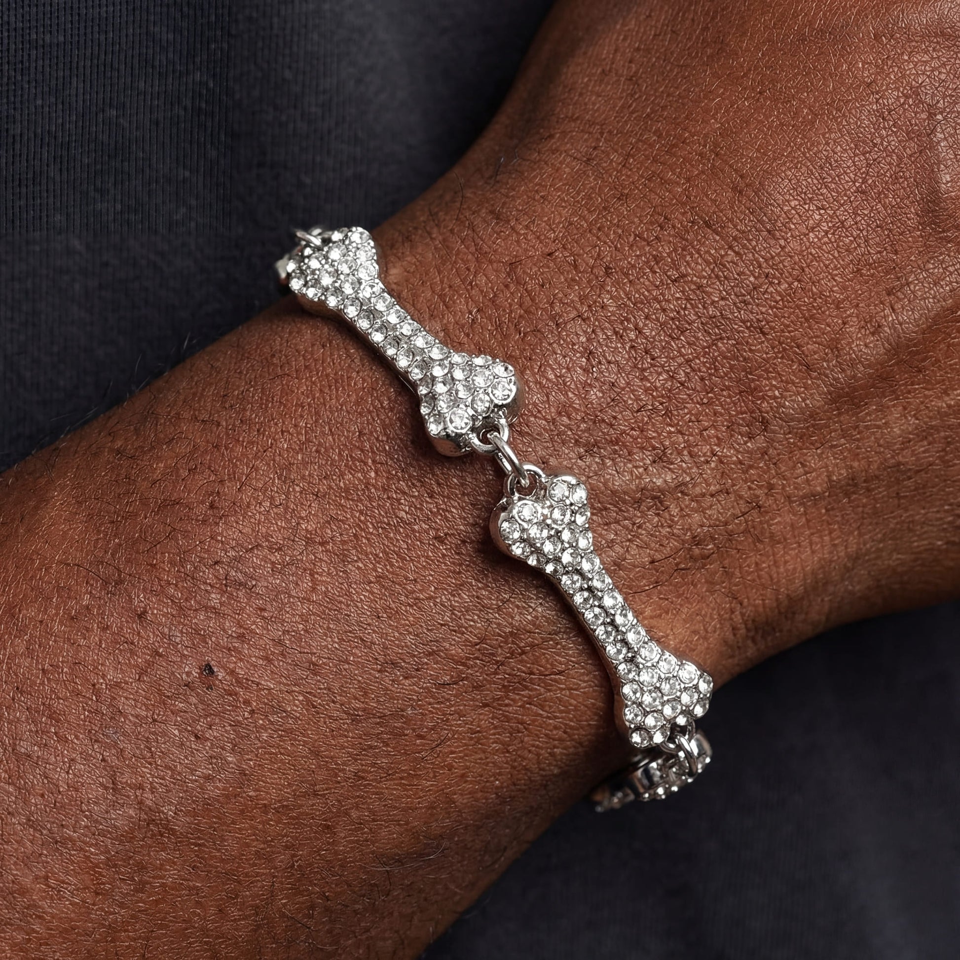 ICED OUT "BONES" ARMBAND - ICERAIN JEWELRY