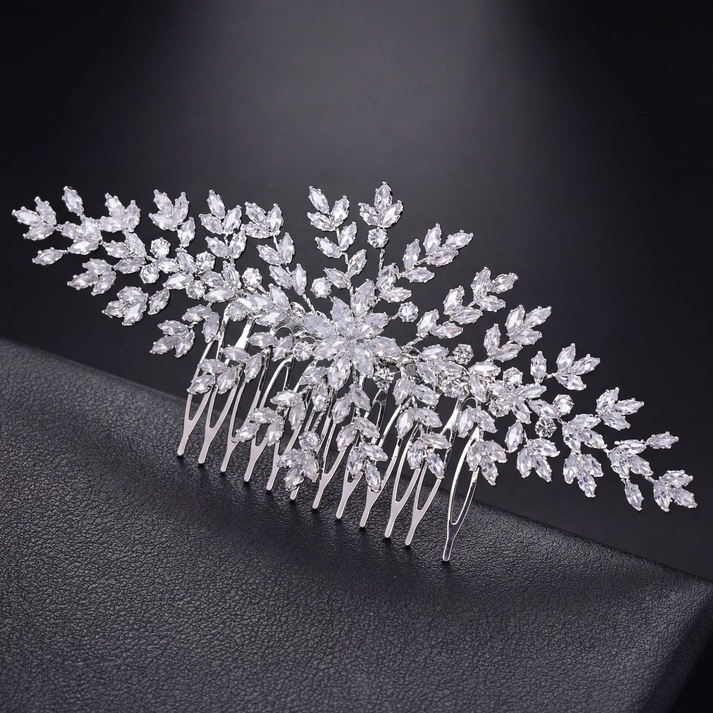 SALE | ICED OUT "AURORA LEAF" DIADEM/TIARA - ICERAIN JEWELRY