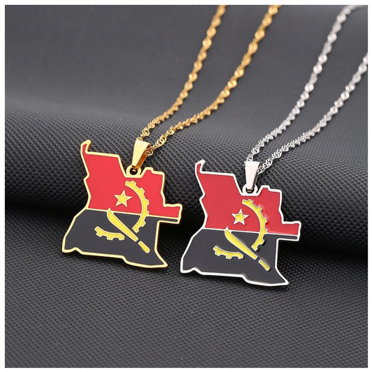 EDELSTAHL "ANGOLA" LÄNDERKETTE - ICERAIN JEWELRY