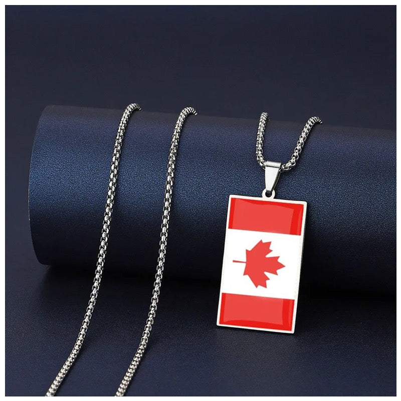 EDELSTAHL "CANADA FLAG" LÄNDERKETTE - ICERAIN JEWELRY