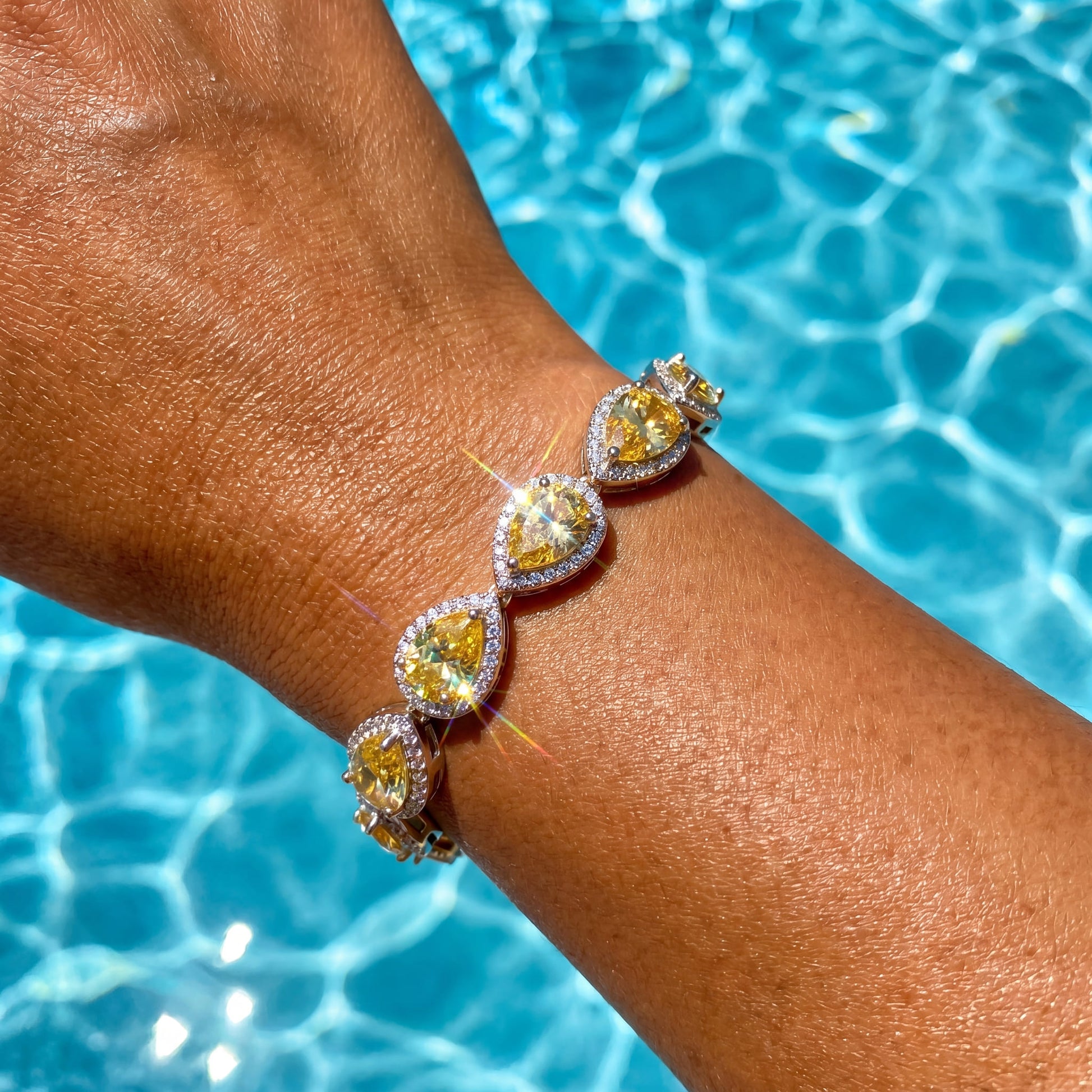ICED OUT "CRYING TEAR" ARMBAND - ICERAIN JEWELRY