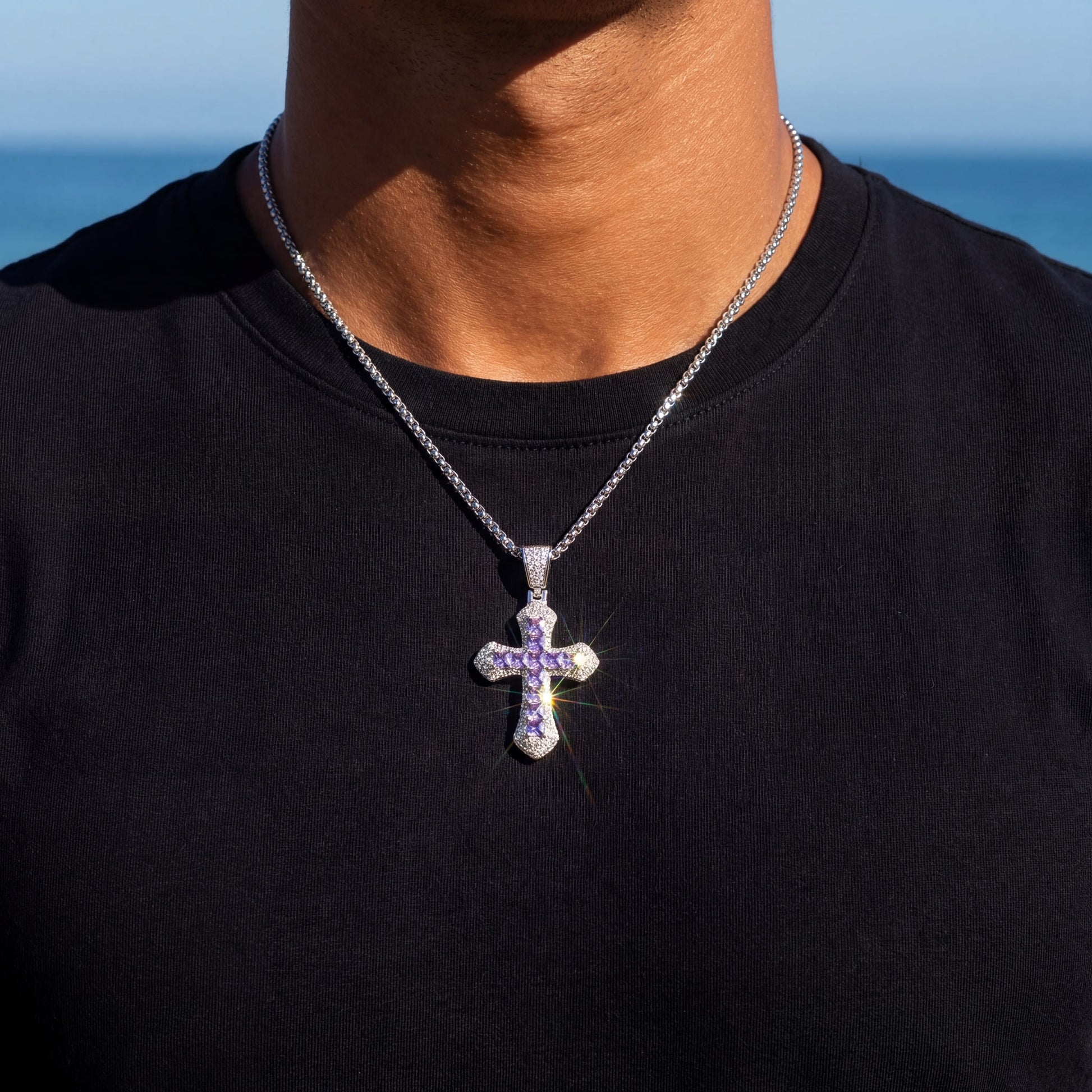 ICED OUT "CROSS" KETTE - ICERAIN JEWELRY