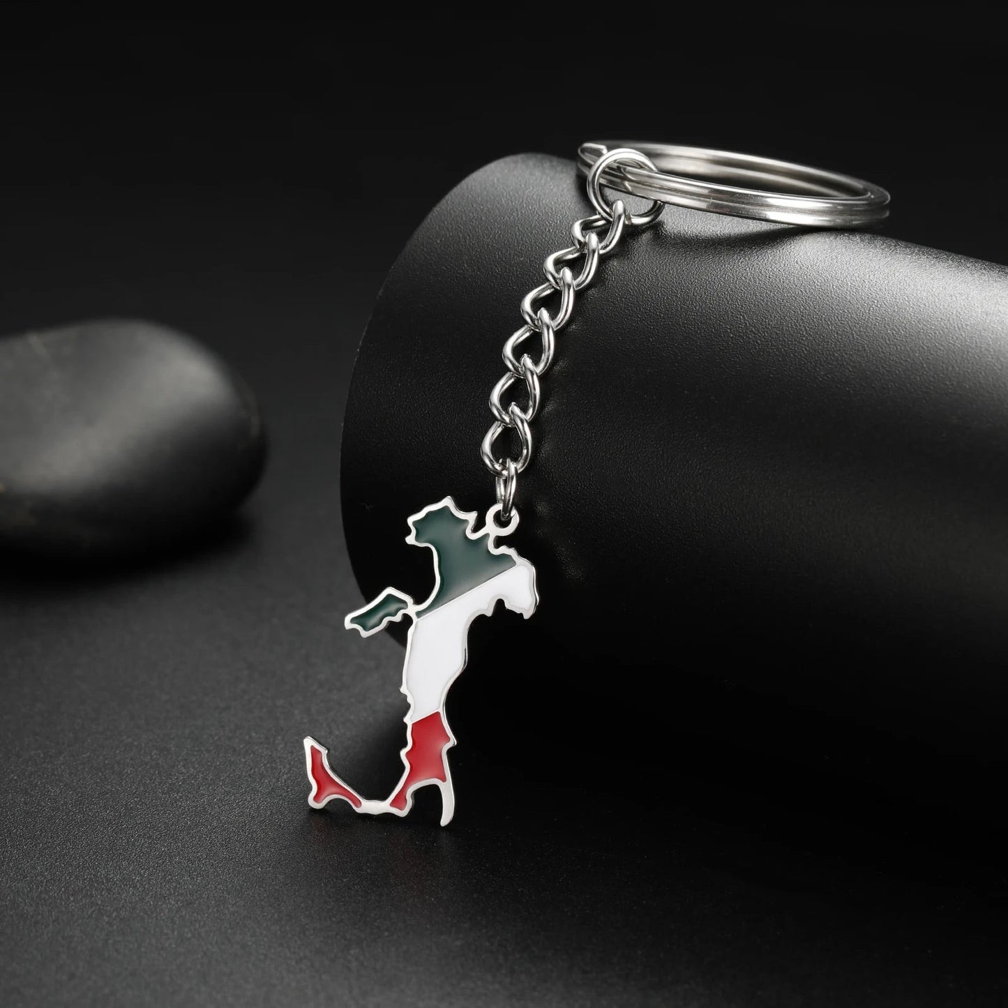 EDELSTAHL "ITALY" SCHLÜSSELANHÄNGER - ICERAIN JEWELRY