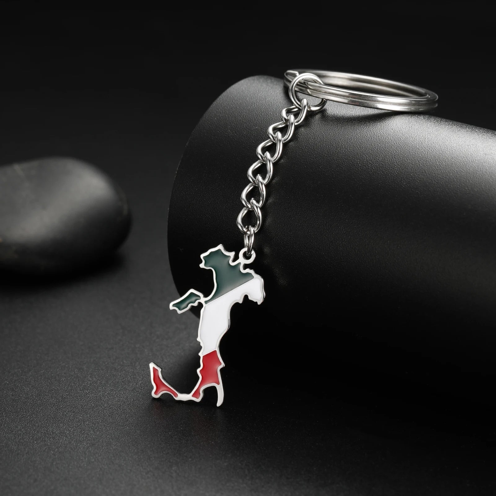 EDELSTAHL "ITALY" SCHLÜSSELANHÄNGER - ICERAIN JEWELRY