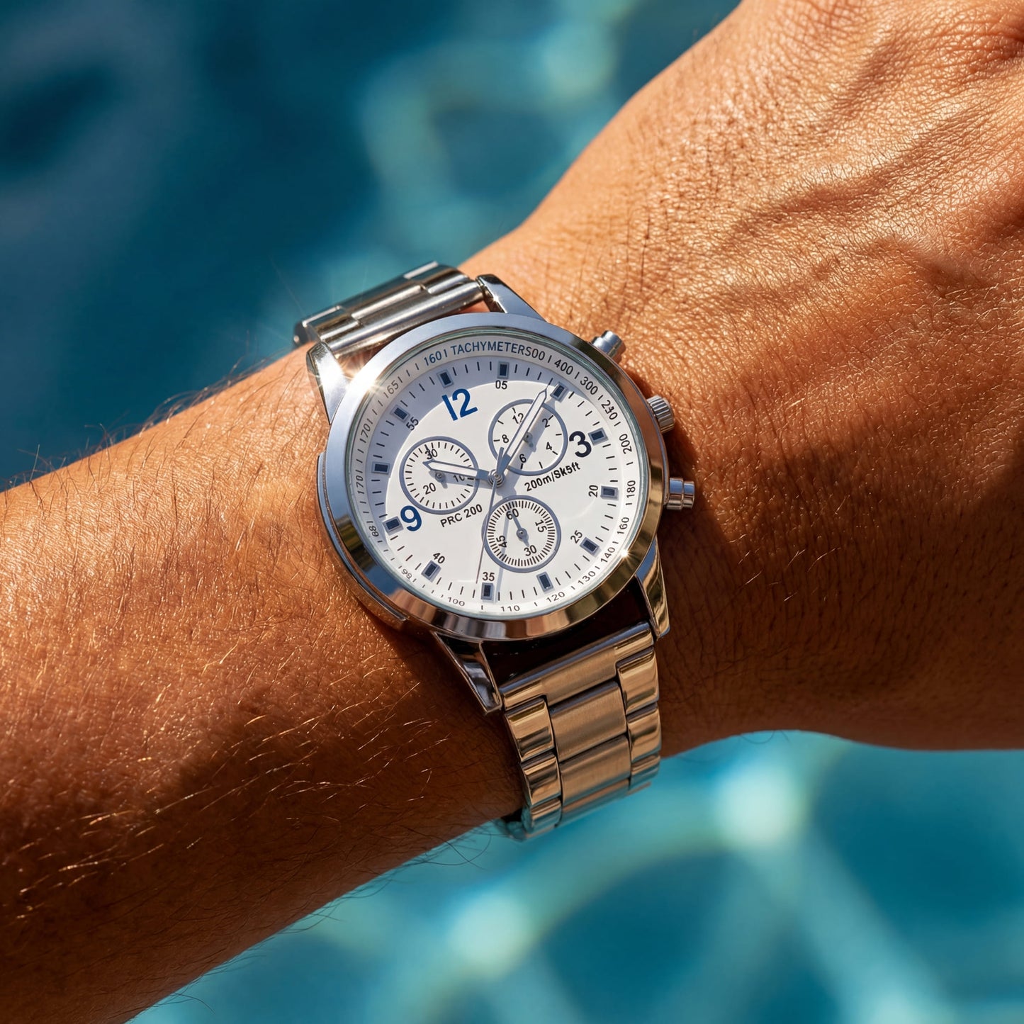 EDELSTAHL "BEDIGARL" UHR - ICERAIN JEWELRY