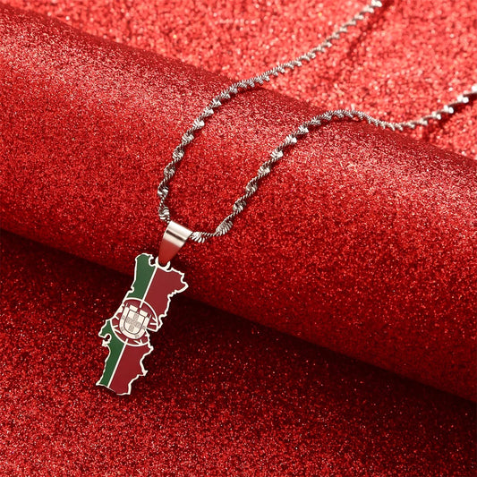 EDELSTAHL "PORTUGAL" LÄNDERKETTE - ICERAIN JEWELRY