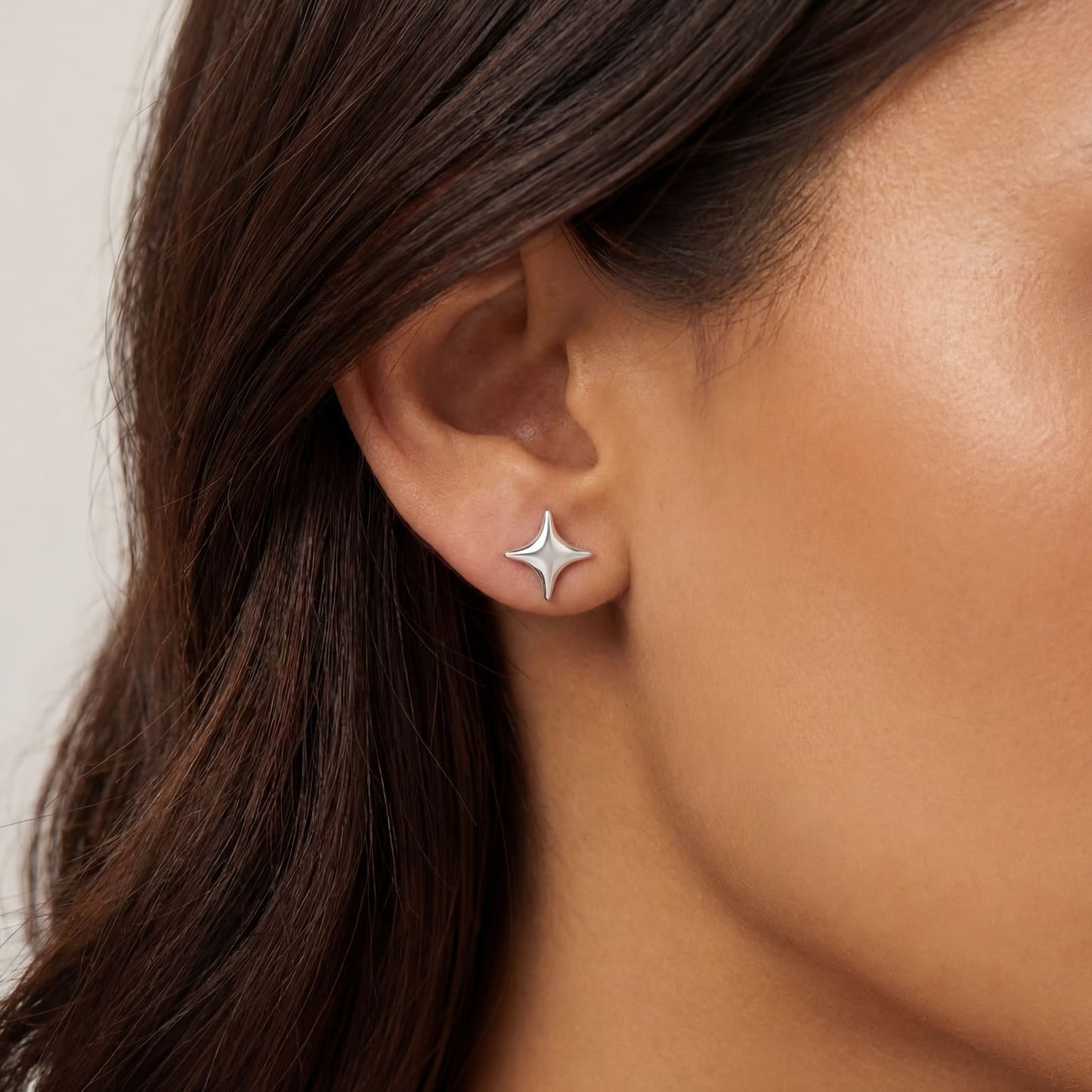 925S SILVER "STAR" OHRRINGE - ICERAIN JEWELRY