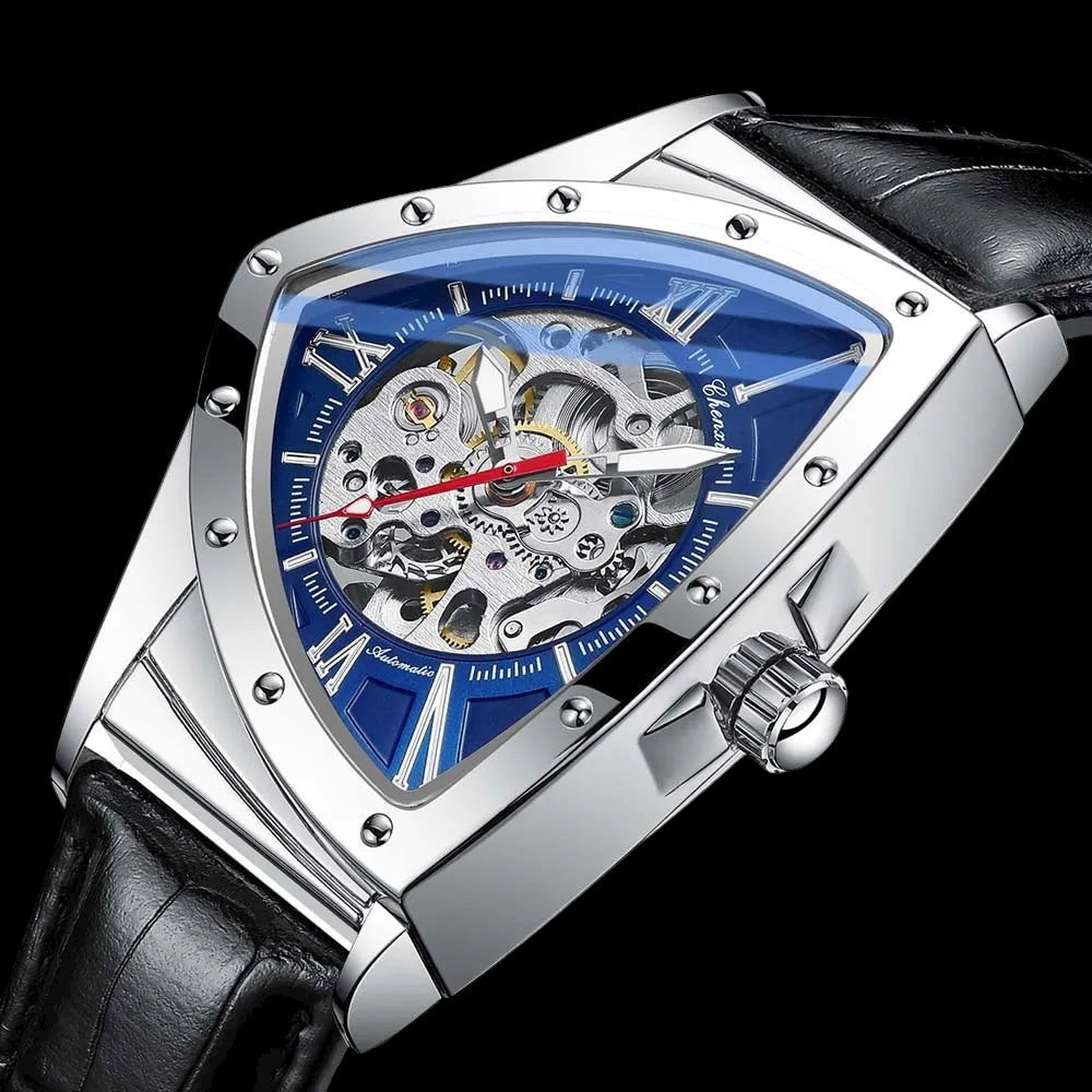 EDELSTAHL AUTOMATIK "TRIANGLAR V2" UHR - ICERAIN JEWELRY