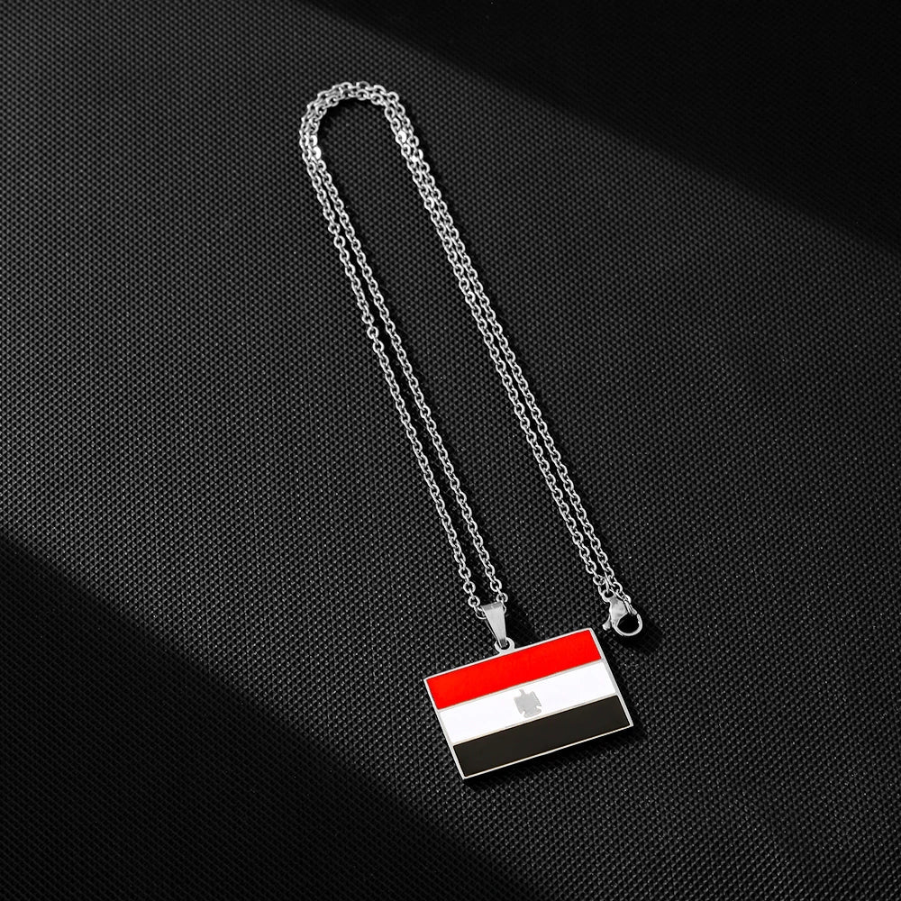 EDELSTAHL "EGYPT FLAG" LÄNDERKETTE - ICERAIN JEWELRY