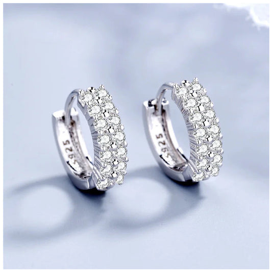 ICED OUT "DOUBLE CREOLES" OHRRINGE - ICERAIN JEWELRY