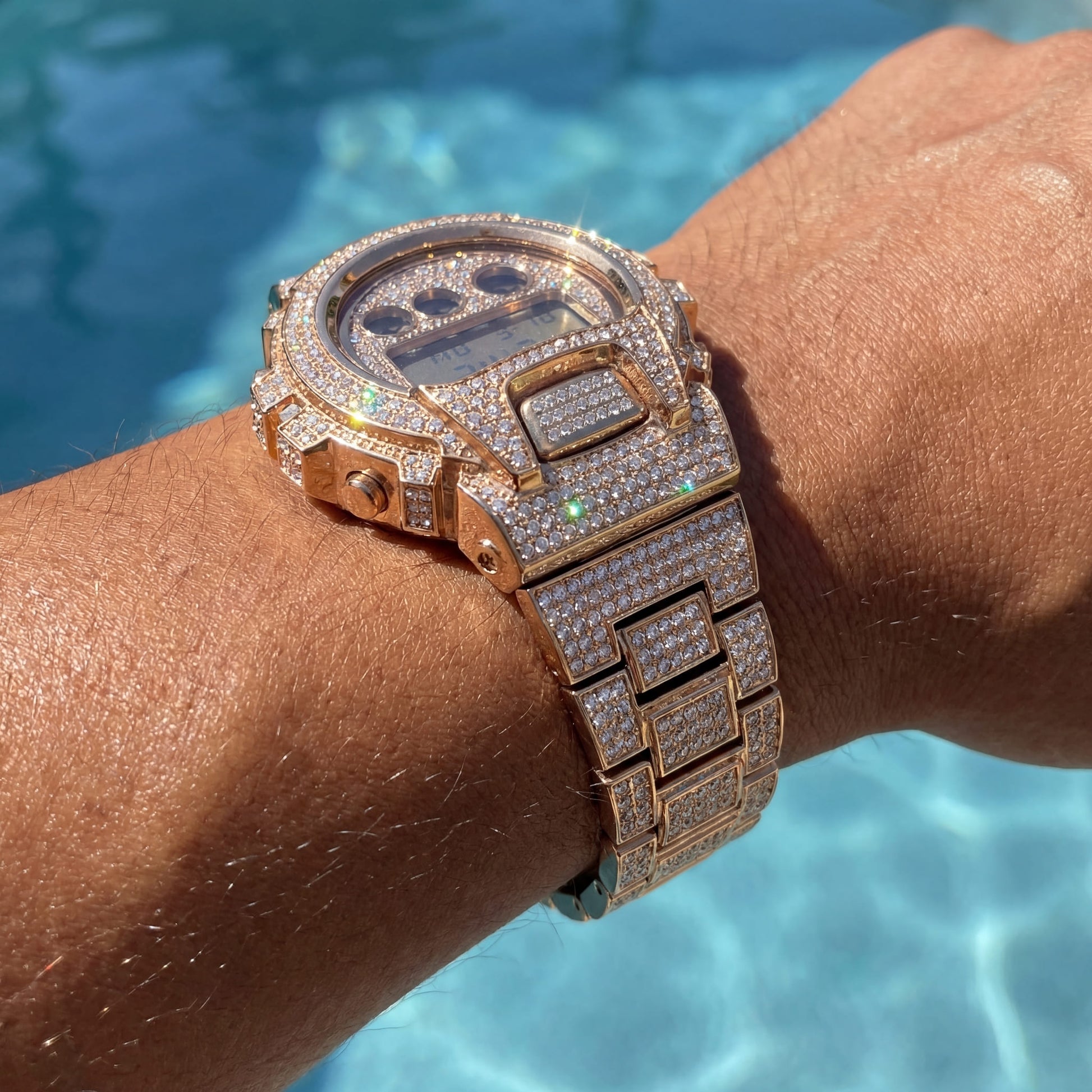 ICED OUT DIGITAL "NAVERO" UHR - ICERAIN JEWELRY