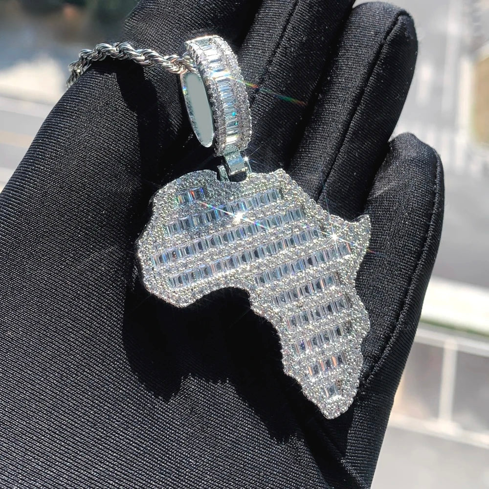 ICED OUT "AFRICA" LÄNDERKETTE - ICERAIN JEWELRY