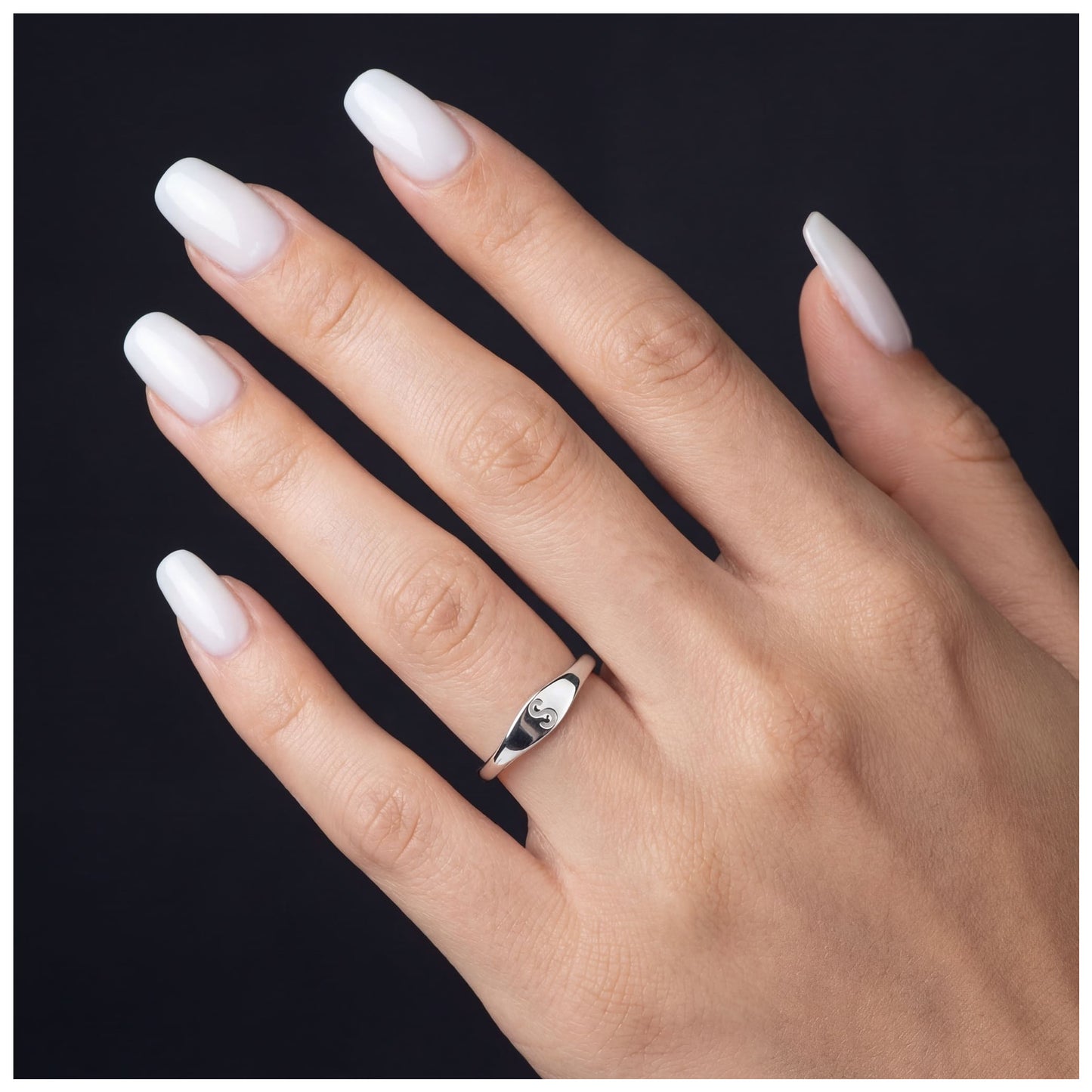PERSONALISIERTER EDELSTAHL ANFANGSBUCHSTABEN "LOVALOR" RING - ICERAIN JEWELRY