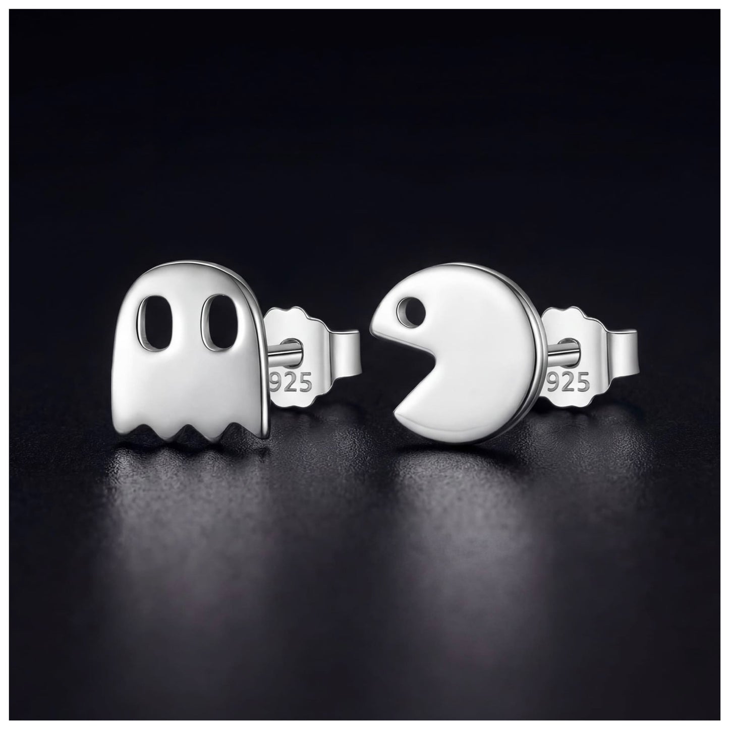 925S SILVER "SILVER PAC" OHRRINGE - ICERAIN JEWELRY