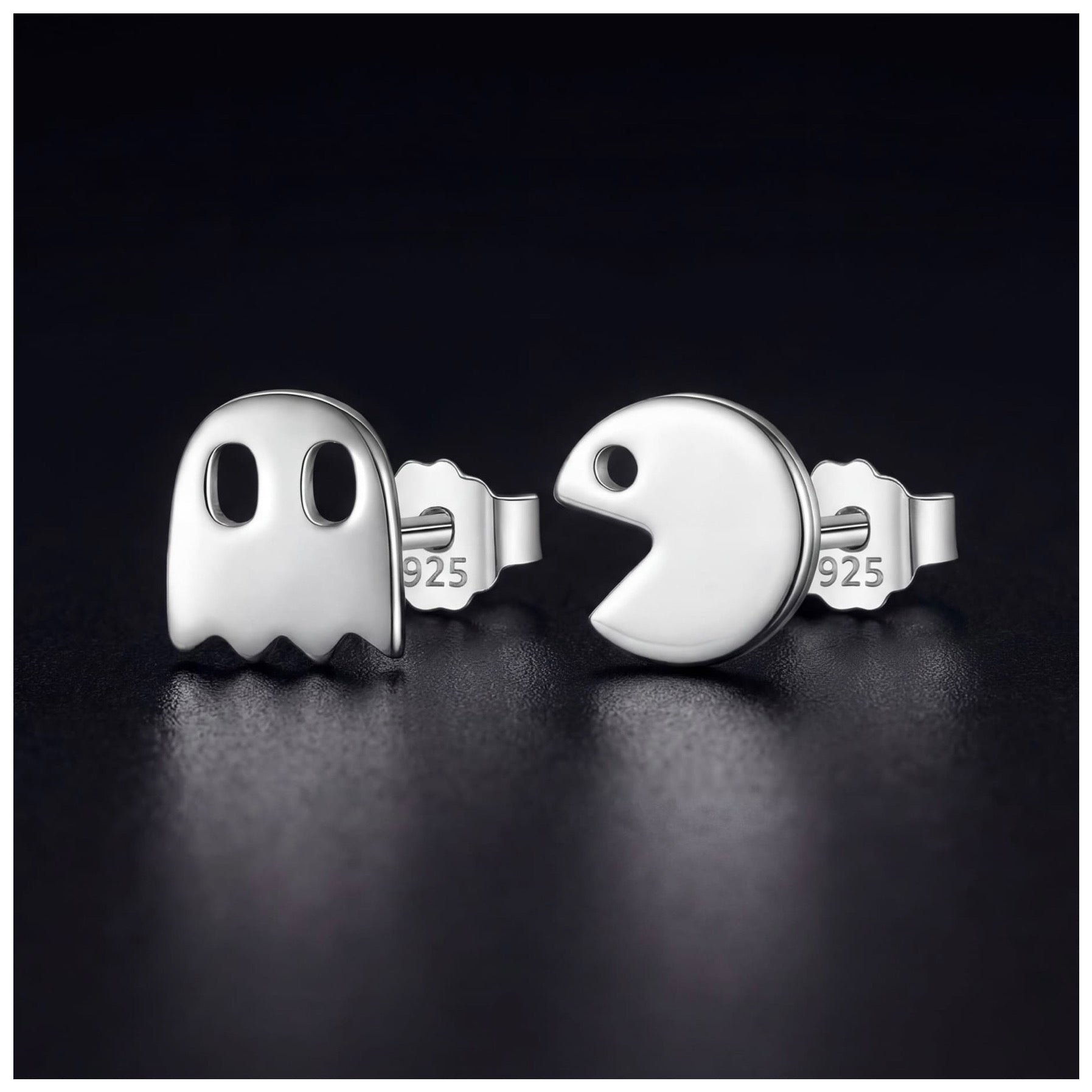 925S SILVER "SILVER PAC" OHRRINGE - ICERAIN JEWELRY