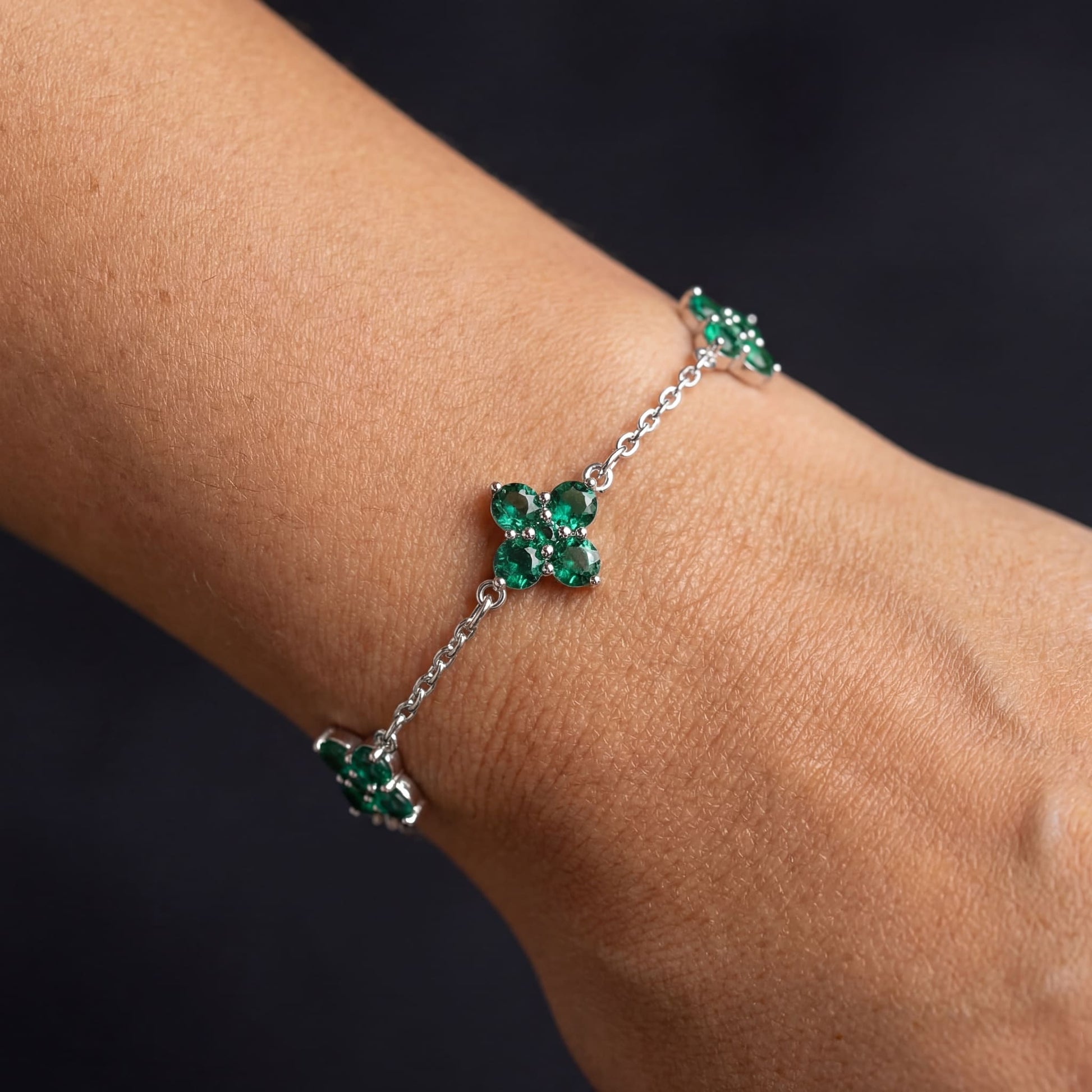 ICED OUT "GREEN CLOVER" ARMBAND - ICERAIN JEWELRY