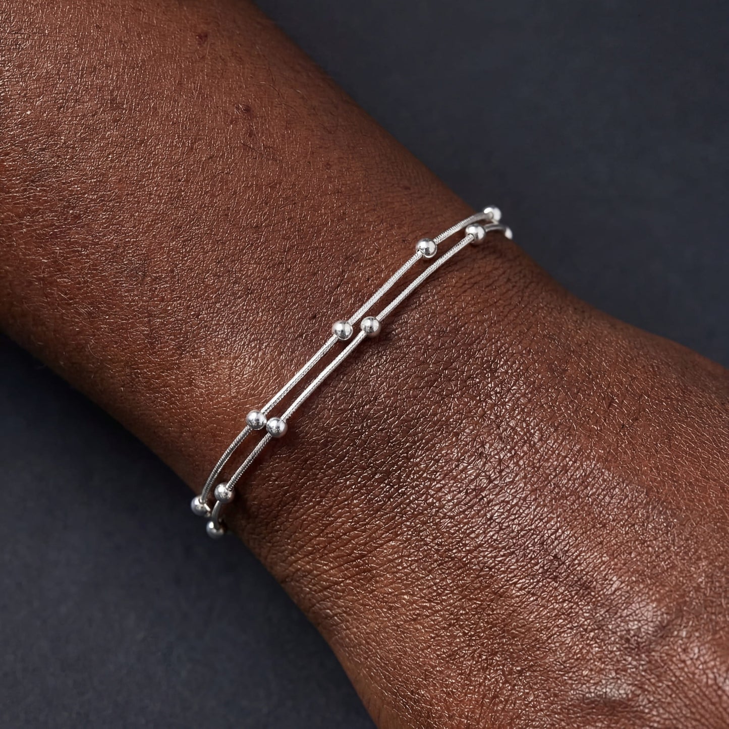 925S SILVER 0,9MM "SATELLITE" ARMBAND - ICERAIN JEWELRY