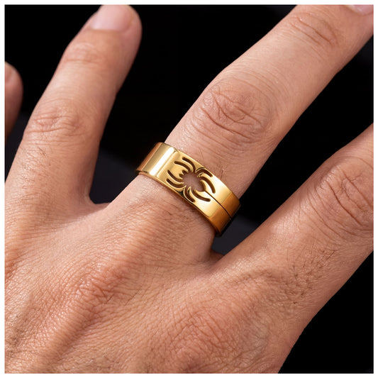 EDELSTAHL "GOLD SPIDER" RING - ICERAIN JEWELRY