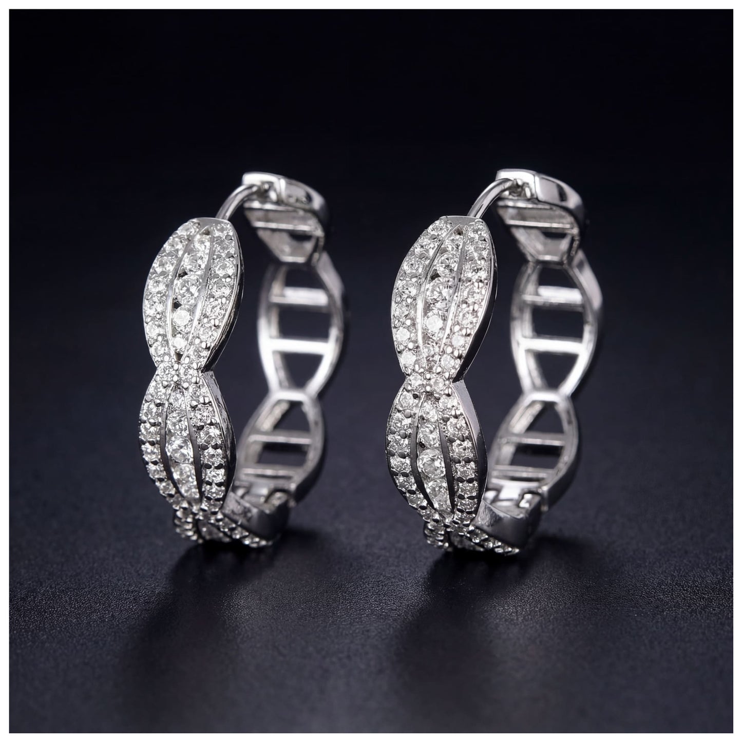 ICED OUT "FRINGO" OHRRINGE - ICERAIN JEWELRY