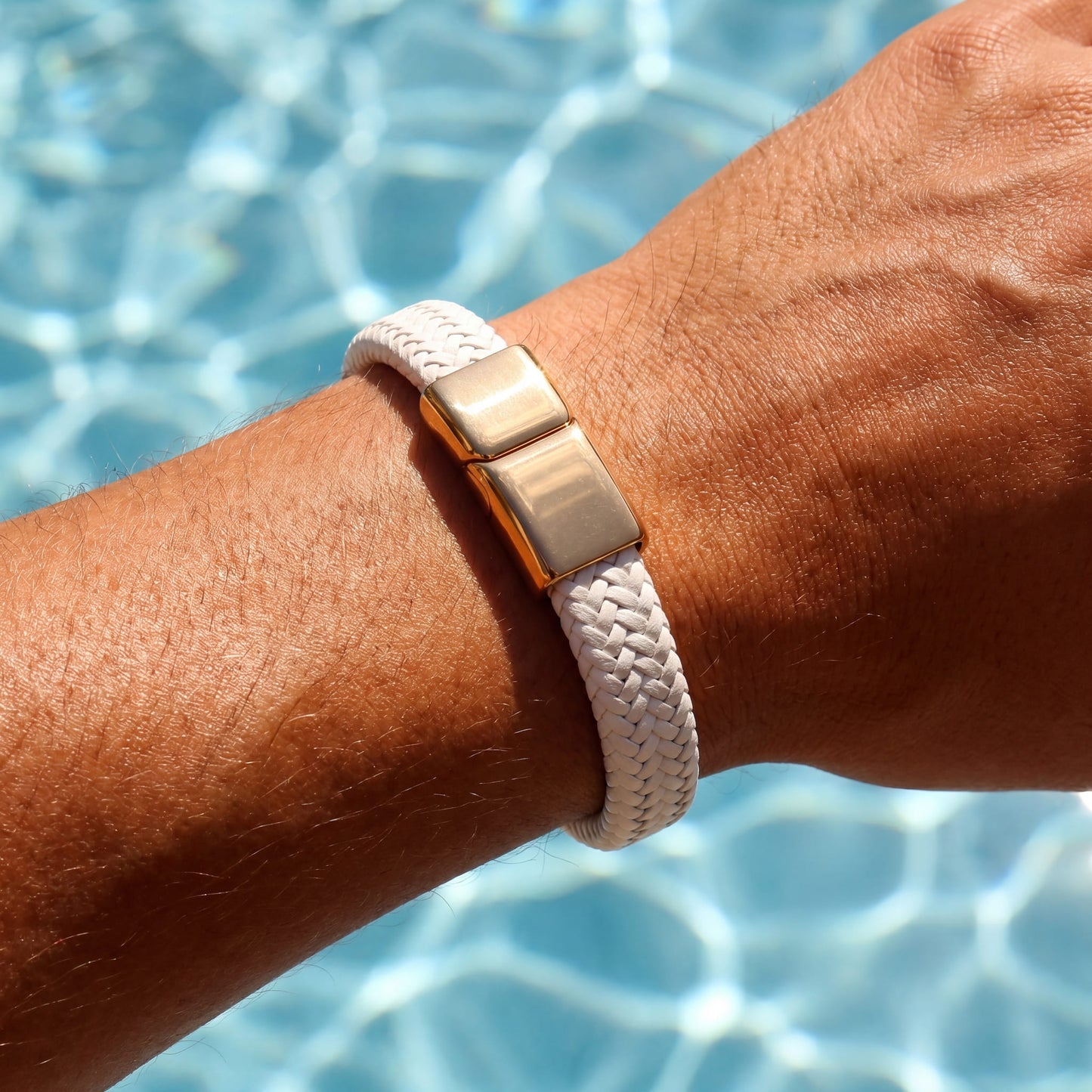 LEDER "WHITONOS" ARMBAND - ICERAIN JEWELRY