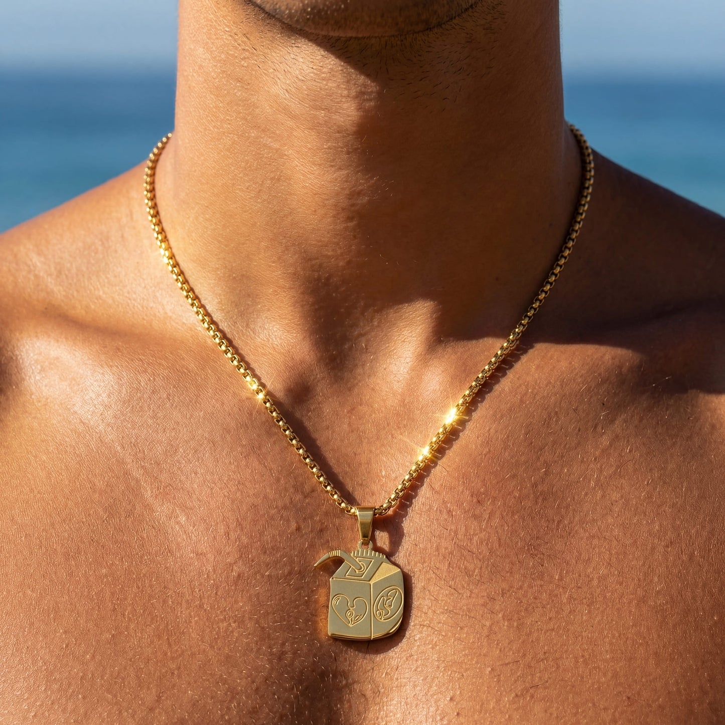 EDELSTAHL "GOLD JUICE 999" KETTE - ICERAIN JEWELRY
