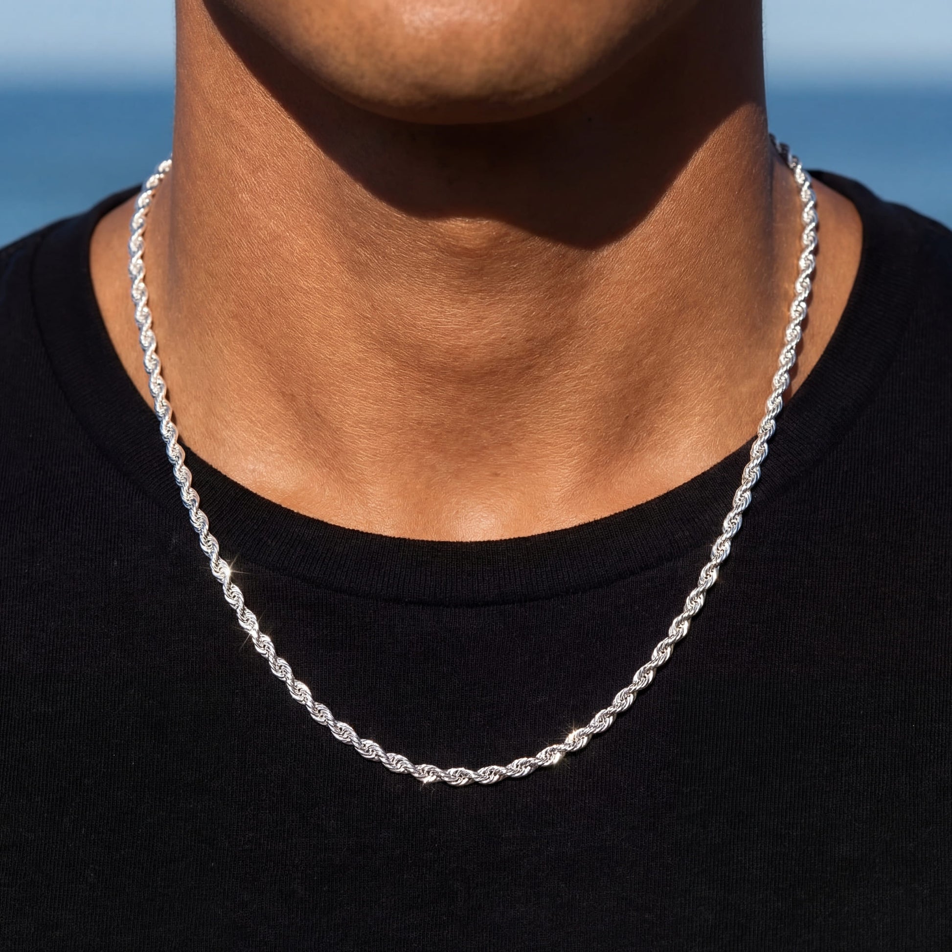 SALE | 925S SILVER 2,3MM 50CM "ROPE" KETTE - ICERAIN JEWELRY