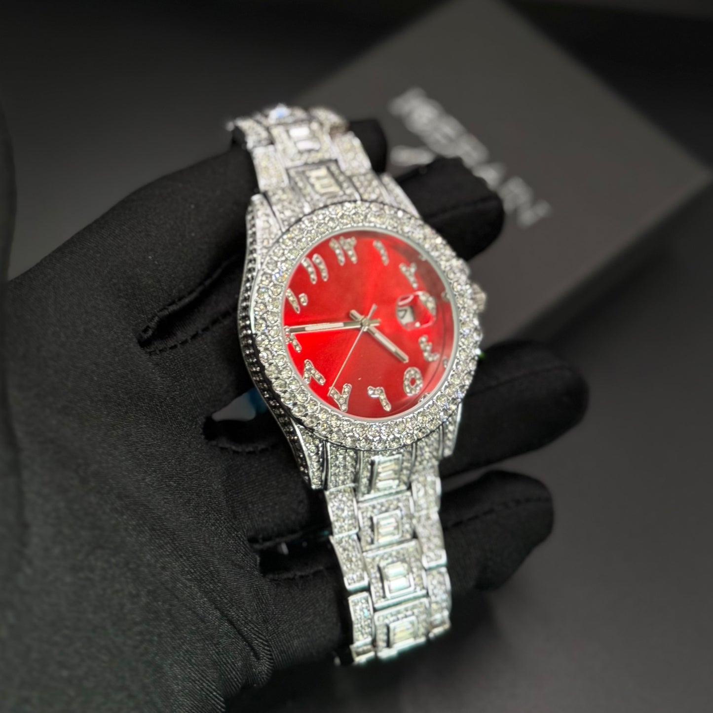 ICED OUT "ARABIC" UHR - ICERAIN JEWELRY