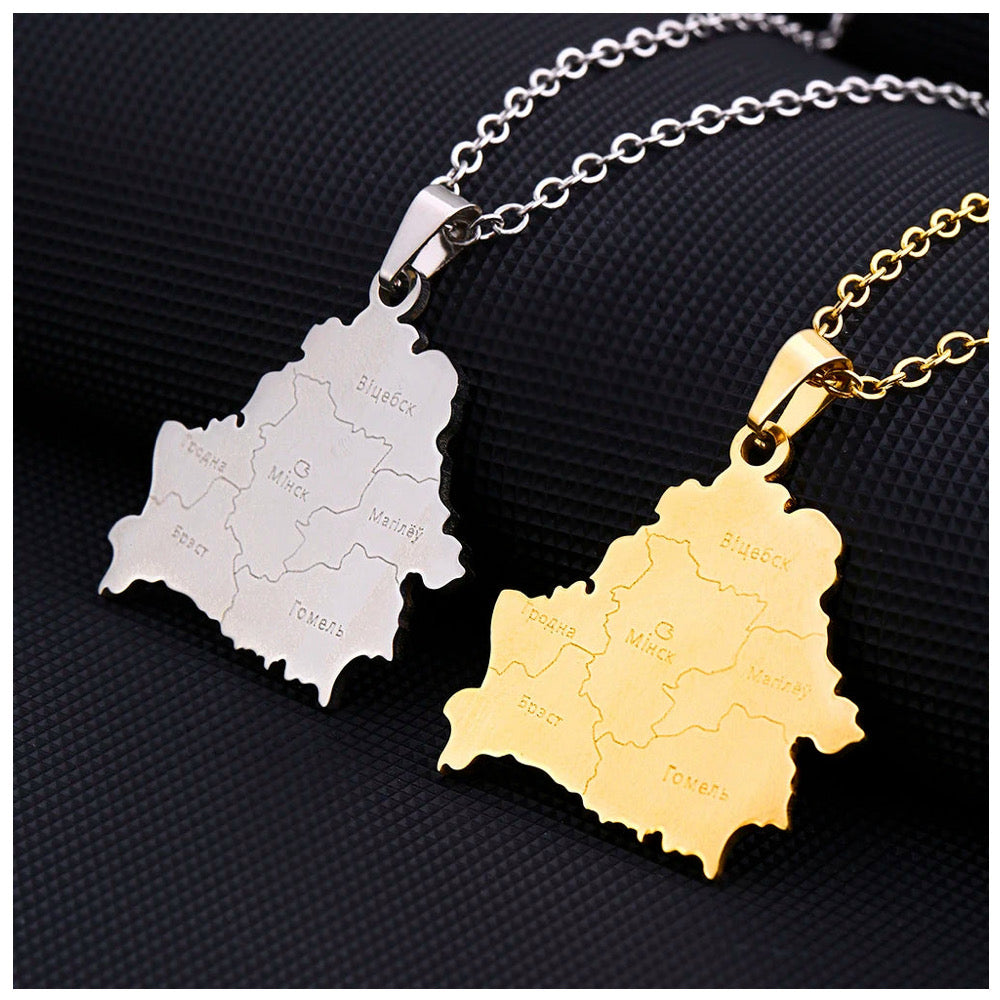 EDELSTAHL "BELARUS" LÄNDERKETTE - ICERAIN JEWELRY