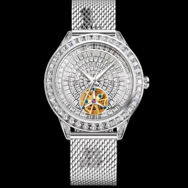 ICED OUT AUTOMATIK "FACE" UHR - ICERAIN JEWELRY